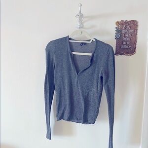 Urban Outfitters Black Long Sleeve Top